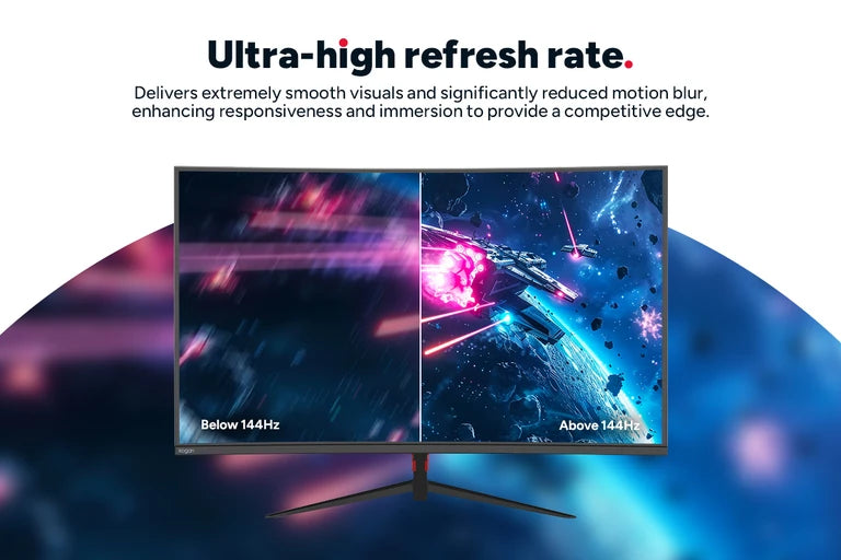 Kogan 27" Curved Full HD 180Hz 1ms FreeSync Gaming Monitor (1920 x 1080)