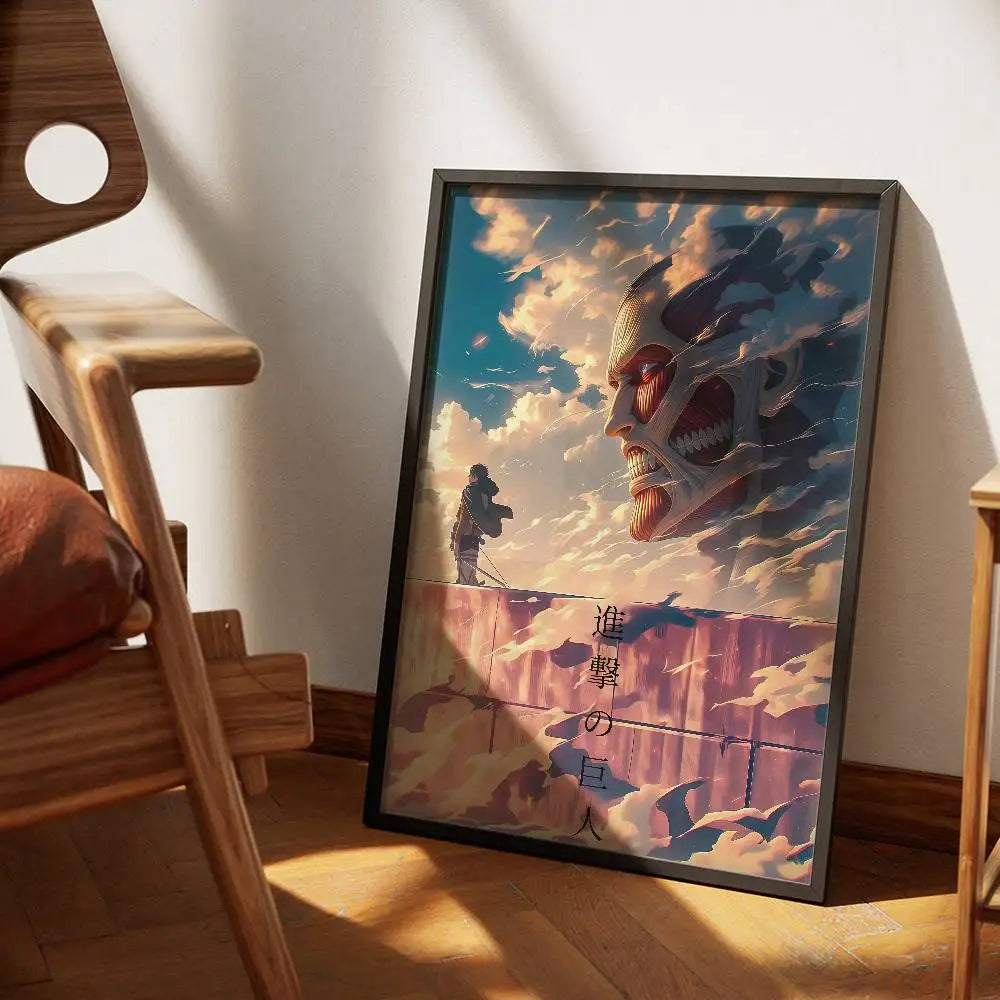 ATTACK-ON-TITAN-ARMORED Poster Wall Art Print Poster Decorative Mural Modern Home Decor Birthday Gift Unframed Garage Room