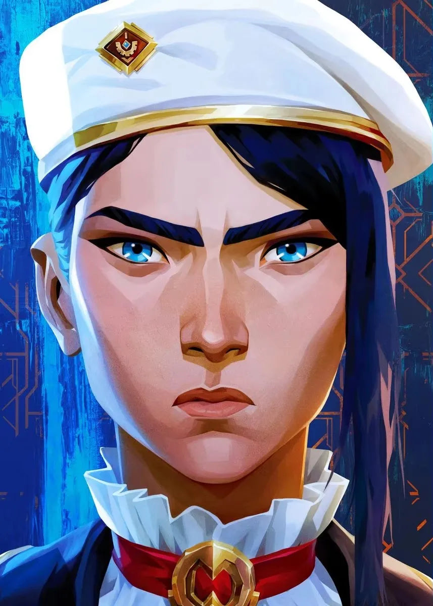Arcane Season 2 Jinx VI Graffiti Poster Caitlyn Jayce Viktor Character Poster Arcane TV Series Wall Decor Canvas Aesthetic Print