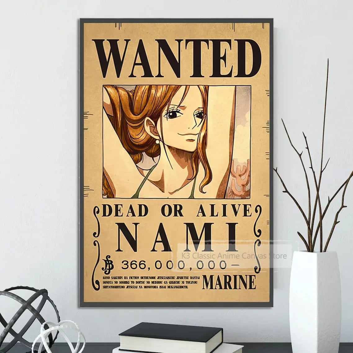 One Piece Canvas Poster Bounty Order Luffy Wallpapr Ace Figures Nami Home Decoration Painting Anime Zoro Wall Art Sanji
