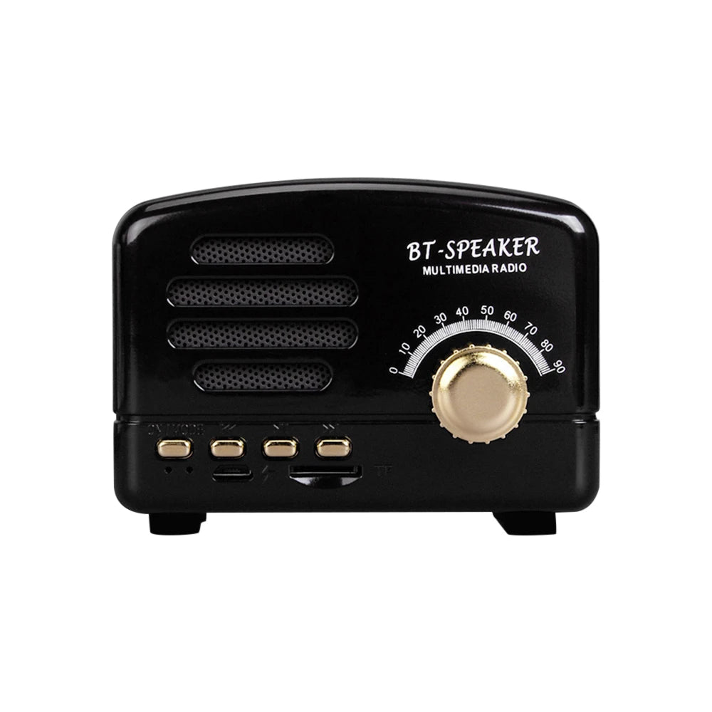 BT01 Retro Bluetooth-compatible5.0 Speaker Wooden Old Classic Style Strong Bass Enhancement Loud Volume Sound Box With FM Radio