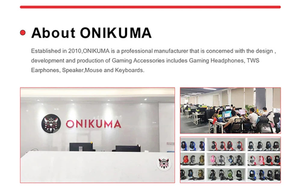 ONIKUMA Gaming Headphones Esports Package with Dynamic RGB Light Detachable Cat Ears Mouse Holder Wired Headset with Mic Gamer