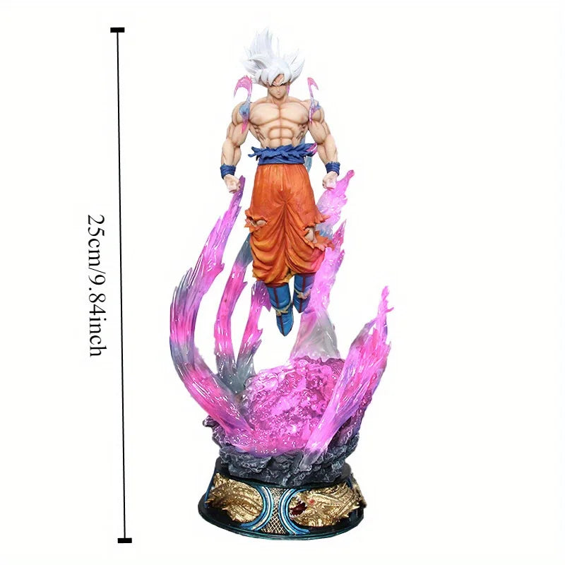 2025 New Dragon Ball Son Goku 25cm Figure Ultra Instinct Super Saiyan Figurine Statue Pvc Statue Model Ornament Collection Gift