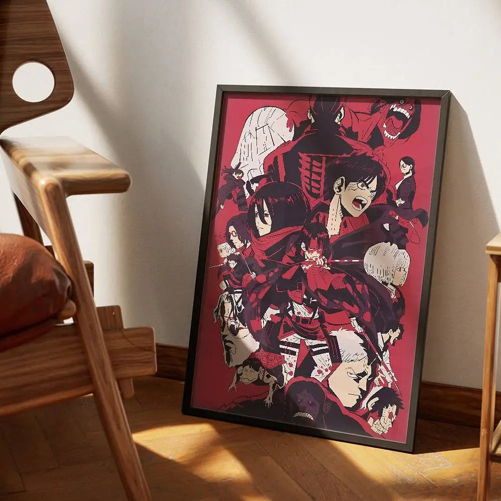 ATTACK-ON-TITAN-ARMORED Poster Wall Art Print Poster Decorative Mural Modern Home Decor Birthday Gift Unframed Garage Room