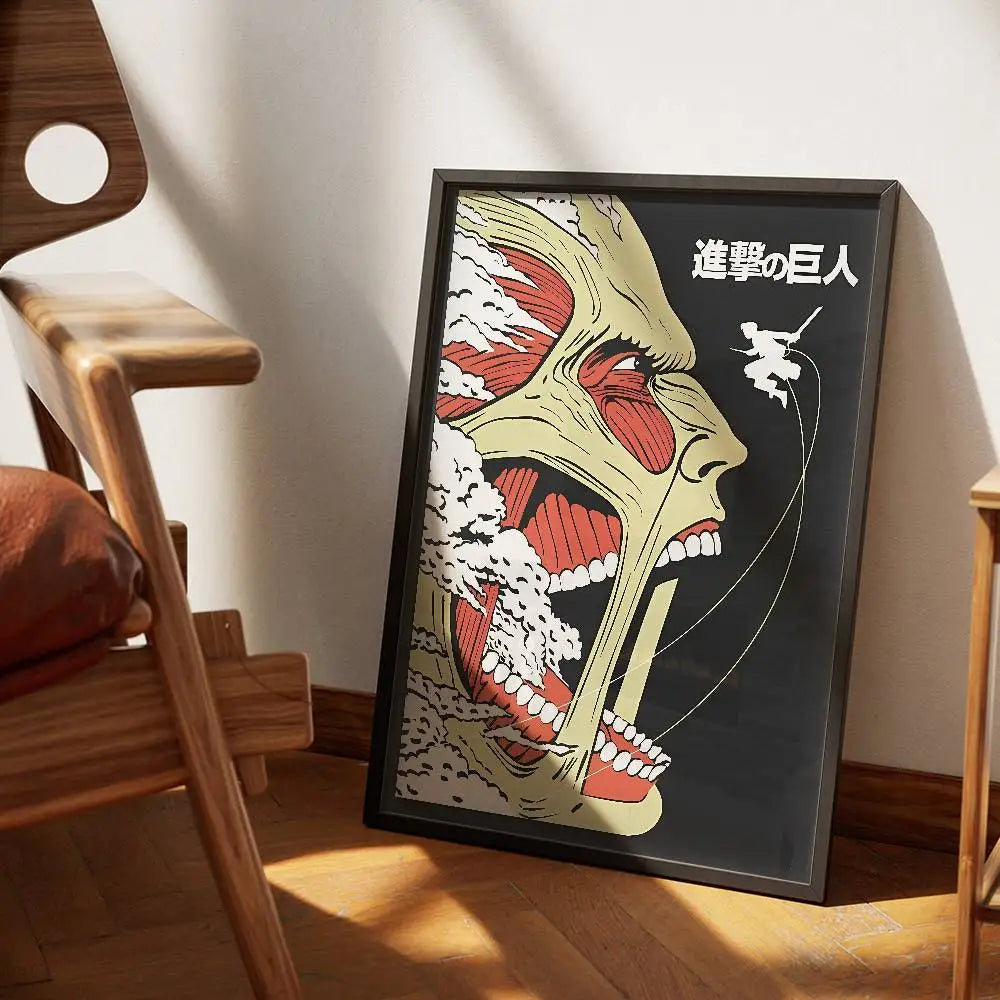 ATTACK-ON-TITAN-ARMORED Poster Wall Art Print Poster Decorative Mural Modern Home Decor Birthday Gift Unframed Garage Room