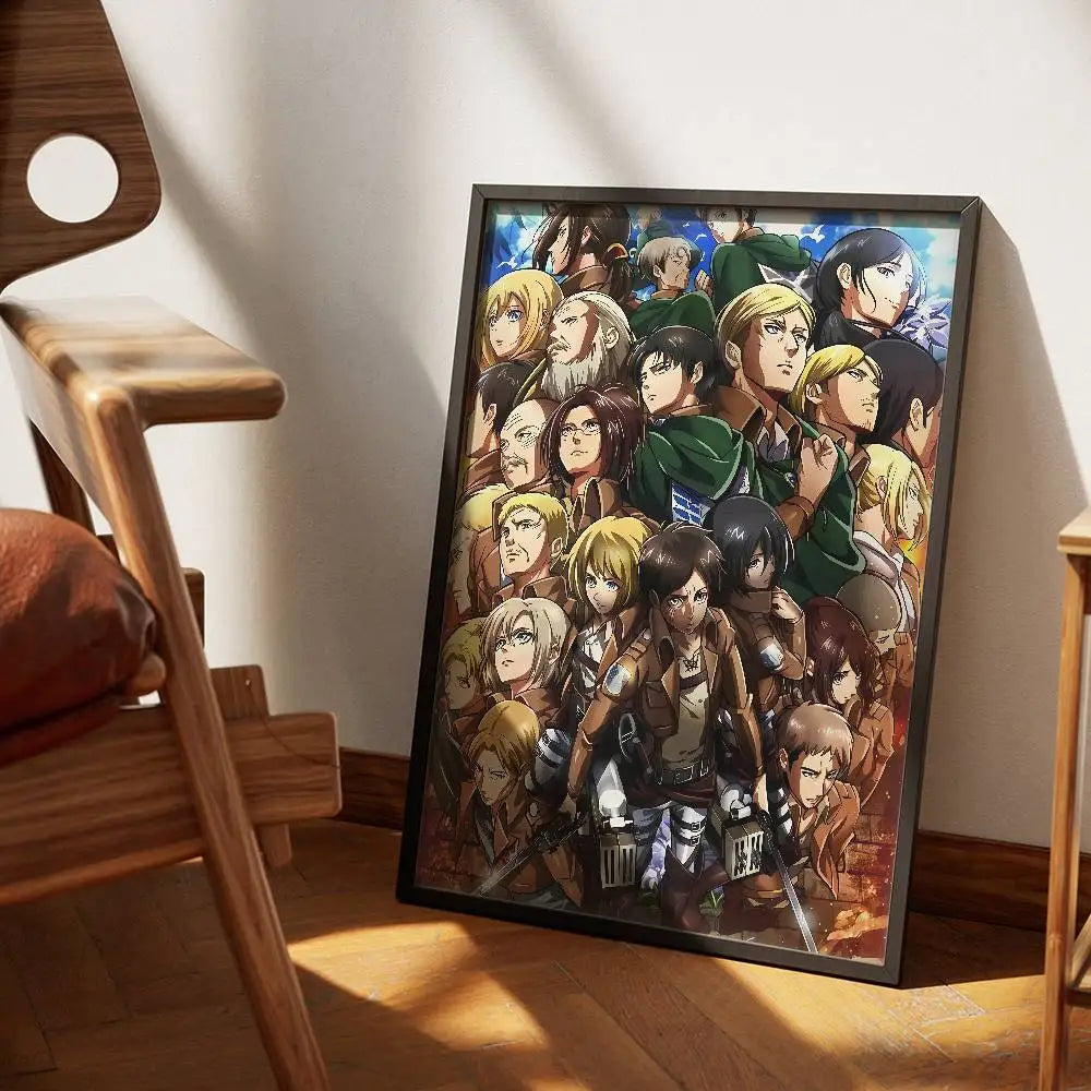 ATTACK-ON-TITAN-ARMORED Poster Wall Art Print Poster Decorative Mural Modern Home Decor Birthday Gift Unframed Garage Room