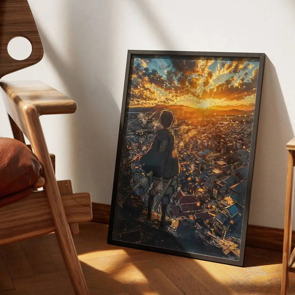 ATTACK-ON-TITAN-ARMORED Poster Wall Art Print Poster Decorative Mural Modern Home Decor Birthday Gift Unframed Garage Room