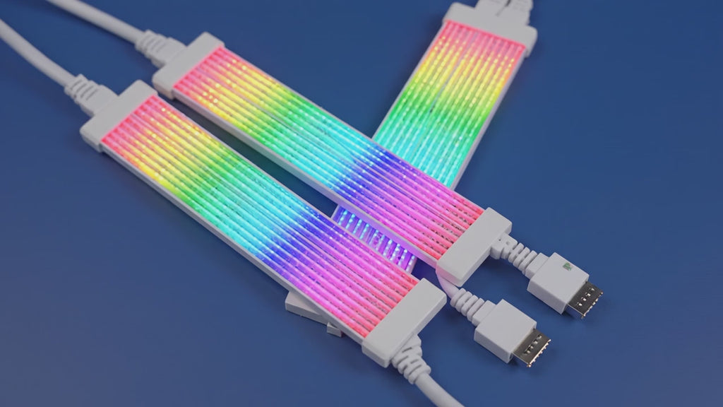 PC RGB Light Strip Suitable for PSU Cable PC RGB GPU Cable 5V 3Pin ARGB Sync PC Extension Cable for 6Pin 8Pin 12Pin 16Pin 24Pin